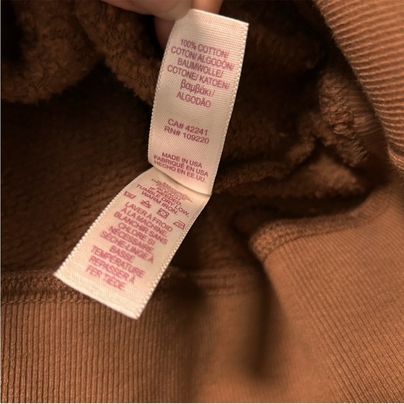 Velvet by Graham & Spencer Ora Soft Fleece Hoodie XS Brown - Picture 7 of 7